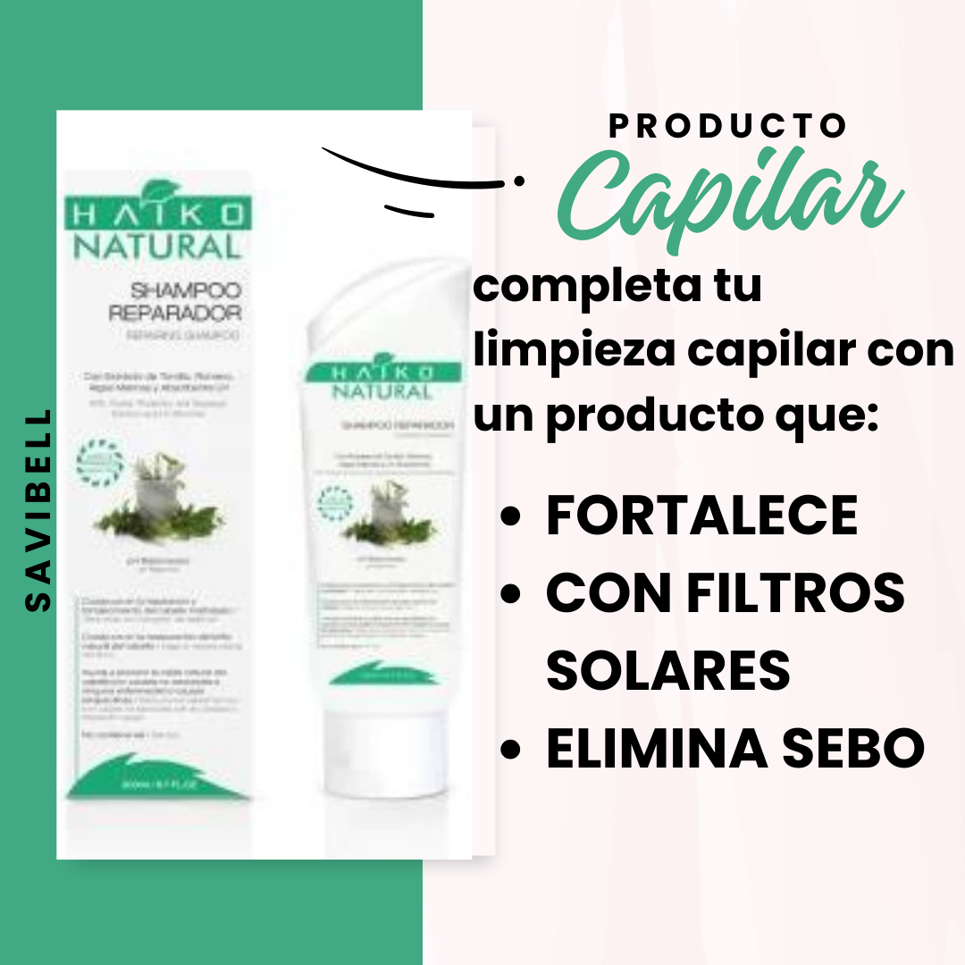 Shampú Reparador y Antiacaída Haiko Natural 200ml